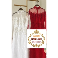 * Áo dài cưới, áo dài cô dâu, áo dài ăn hỏi đã giảm giá 50% - Áo Dài Đan Linh