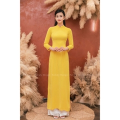 Áo dài 2 tà lụa cao cấp mềm mịn mát và co giãn - Áo Dài Đan Linh
