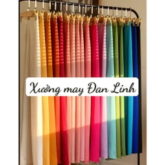 Áo dài cách tân suông dáng xưa  đủ màu - Áo Dài Đan Linh