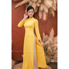 Áo dài 2 tà lụa cao cấp mềm mịn mát và co giãn - Áo Dài Đan Linh