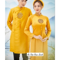 (Tặng mấn) Áo dài cưới hiện đại, áo dài cô dâu chú rể, áo dài song hỷ may mắn, sang trọng