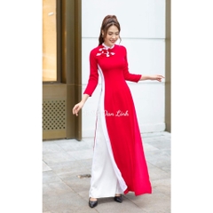 Đủ màu xinh - Áo dài 4 tà may cách điệu trẻ trung - Áo Dài Đan Linh