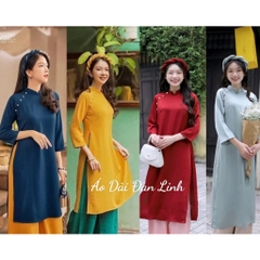 Áo dài cách tân dáng suông trẻ trung mẫu mới - Áo Dài Đan Linh