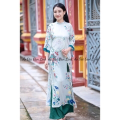 Áo dài dáng suông  cao cấp, trẻ trung, áo dài cách tân mẫu mới 2023 - Áo Dài Đan Linh