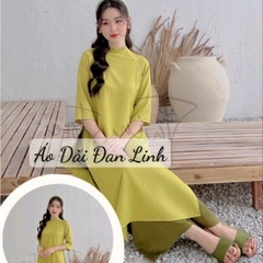 Áo dài cách tân suông dáng xưa  đủ màu - Áo Dài Đan Linh