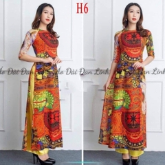 Áo dài cô ba Sài Gòn,áo dài thổ cẩm sang trọng - Áo Dài Đan Linh
