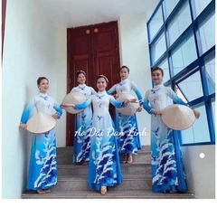 Đồng phục áo dài in 3D Đẹp - Áo Dài Đan Linh