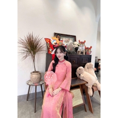 Đủ màu áo dài lụa tằm cao cấp phối cổ trẻ trung - Áo Dài Linh Đan