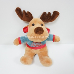 Gấu Bông Giáng Sinh Noel Tuần Lộc Chính Hãng Mirana