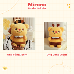 Gấu Bông Ong Vàng Dễ Thương Cho Bé Quà Tặng Cao Cấp Mirana