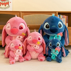 Gấu bông Stitch ôm vịt Mirana Thú nhồi bông Stitch ôm vịt mềm mịn cao cấp