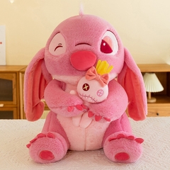 Gấu bông Stitch ôm vịt Mirana Thú nhồi bông Stitch ôm vịt mềm mịn cao cấp