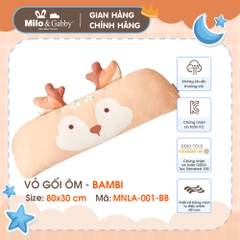 Vỏ gối ôm Milo & Gabby - Size: 80x30 cm