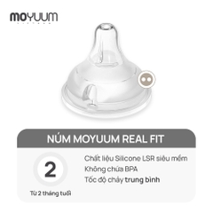 Núm bình silicon Moyuum - Size: Support/1/2/3/4
