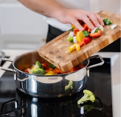 Sản phẩm test bộ Nồi Steiger Element Set 5 Món Đáy Liền