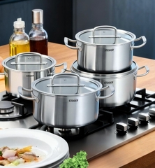 Bộ Nồi Steiger Element - Set 5 Món Đáy Liền