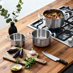 Bộ Nồi Steiger Element - Set 5 Món Đáy Liền