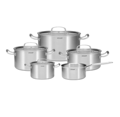Bộ Nồi Steiger Element - Set 5 Món Đáy Liền