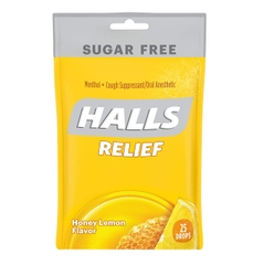 Halls chanh mật ong không đường 25v