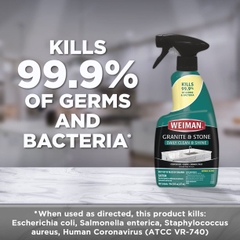 Weiman xịt tkhử khuẩn làm sạch sáng mặt đá và đá hoa cương - 473ml [ hàng mỹ ]