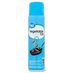 Dầu ăn kiêng Great Value Vegetable Original dạng xịt 227gram - hàng Mỹ