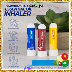 HALLS ống hít mũi tinh dầu bạc hà hương Cherry Lemon - Sparoom