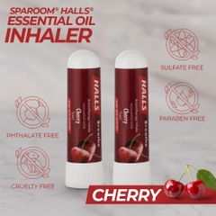 HALLS ống hít mũi tinh dầu bạc hà hương Cherry Lemon - Sparoom