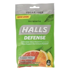 Kẹo Halls bổ sung Vitamin C không đường -  25 viên
