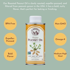 Dầu đậu phộng rang La Touranaelle Roasted Peanut - 500ml nhập Mỹ