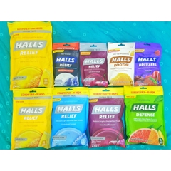 Kẹo Halls bổ sung Vitamin C không đường -  25 viên