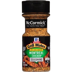 McCormick Grill Mates 25% Less Sodium Montreal Chicken gia vị ăn kiêng 0 calo - 81 gram