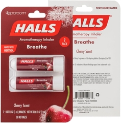 HALLS ống hít mũi tinh dầu bạc hà hương Cherry Lemon - Sparoom