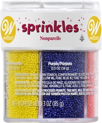 Wilton sprinkles trang trí bi Mix 6 màu -85g