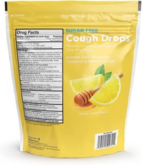 [Hàng Mỹ] Kẹo ngậm the Amazon Basic Care Cough Drops không đường chanh mật ong - 140 viên