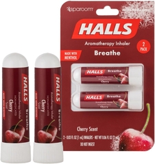 HALLS ống hít mũi tinh dầu bạc hà hương Cherry Lemon - Sparoom