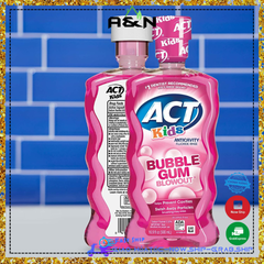 Nước súc miệng ACT Kids Bubble Gum - 500ml