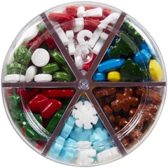 Wilton trang trí sprinkles Assorted Christmas mix 6 loại