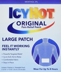 Icy Hot 5 miếng dán nóng giảm đau cỡ lớn