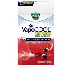 Viên ngậm Vicks VapoCOOL Cherry - 45 viên