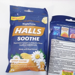 Kẹo Halls bổ sung Vitamin C không đường -  25 viên