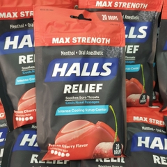 Kẹo Halls bổ sung Vitamin C không đường -  25 viên