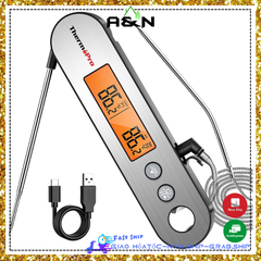 Nhiệt Kế điện tử ThermoPro nấu ăn làm bánh - 2 đầu dò nhiệt