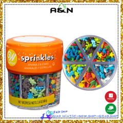 Wilton Sprinkles kẹo đường trang trí bánh kẹo valentine micro hearts - 45g