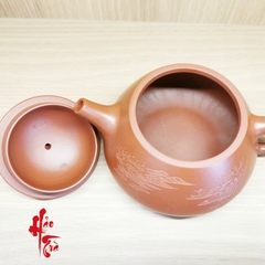 Ấm Tử Sa Khê Sơn Lưu Vận Thạch Bều - Bán thủ công - Chủ Nê - Ấm 220ml