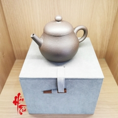 Ấm Tử Sa Văn Đán - Nâu Đen - Nung Nhiệt Độ Cao - Ấm 140ml