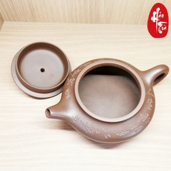 Ấm Tử Sa Hoàng Long Sơn Tử Nê - Toàn thủ - Chu Bân Ấm 150ml