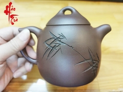 Ấm Tử Sa Tần Quyền - Nguyên Khoáng - Toàn thủ- Ấm 320ml