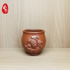Tách Trà Tử Sa Chu Nê - Đại Thánh điêu khắc thủ công 100ml