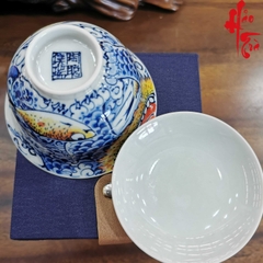Chén Khải Sứ Cảnh Đức Lân và Cá 100 ml