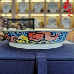Dĩa Vẽ Tay Sứ Cảnh Đức đường kính 15 cm